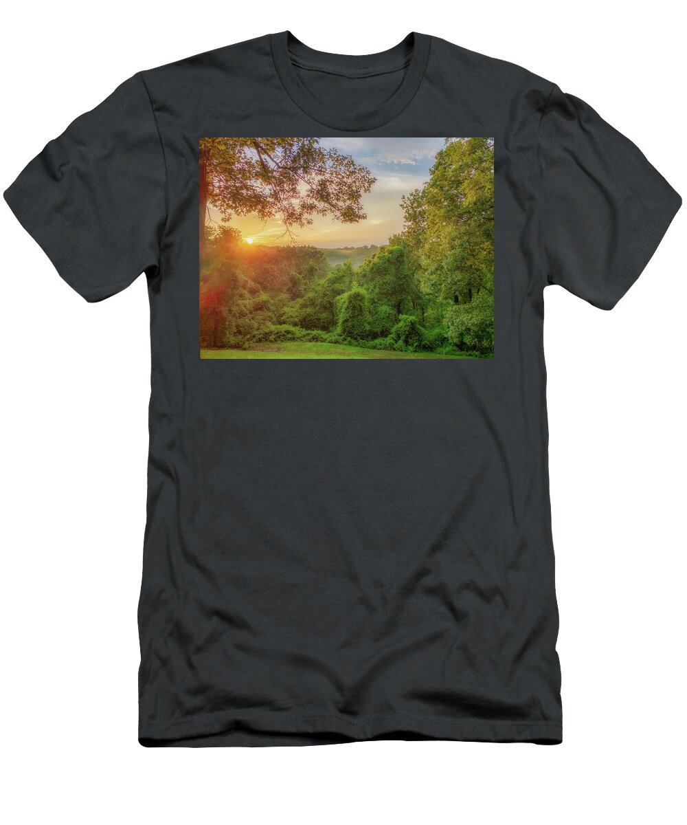 Sunset T-Shirt featuring the photograph Branson Sunset by Allin Sorenson