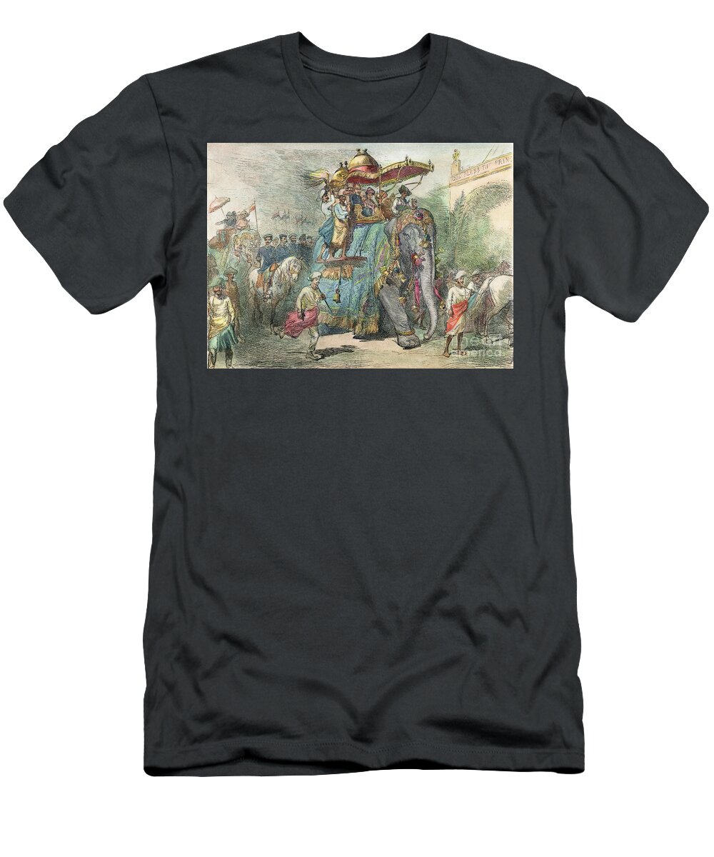 1875 T-Shirt featuring the photograph British In India, 1875 by Granger