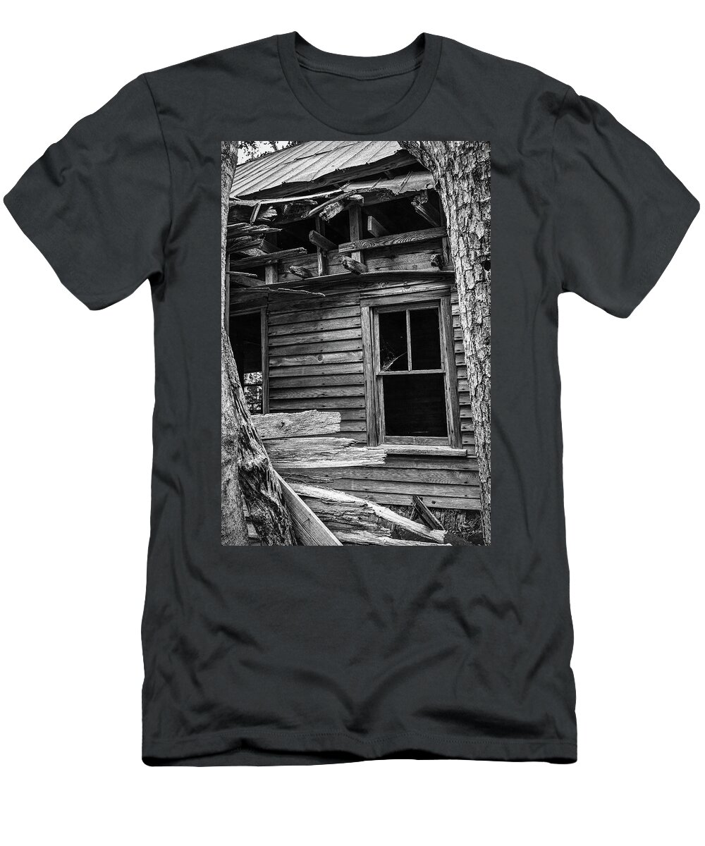 Ruin T-Shirt featuring the photograph Broken Window by Steven Nelson