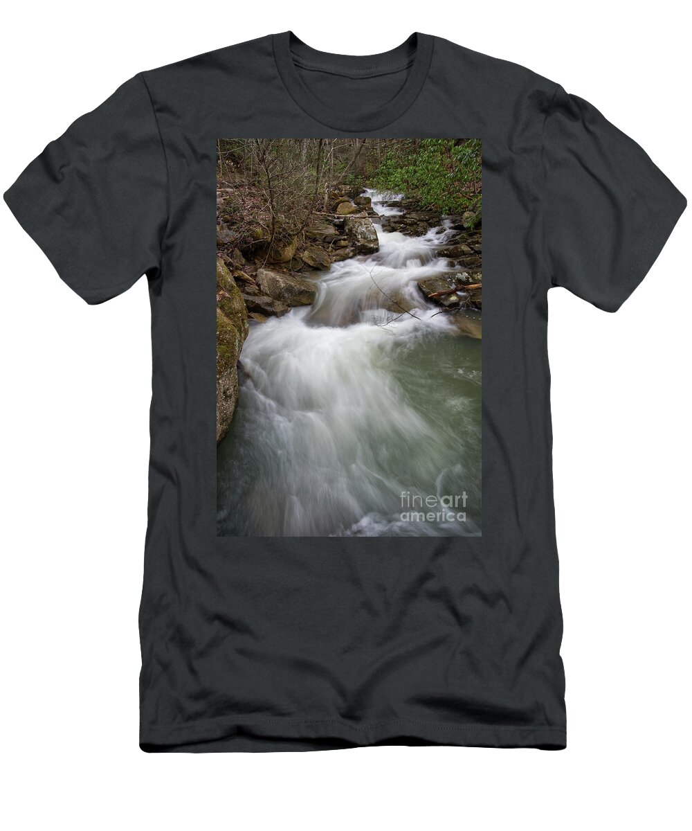 Triple Falls T-Shirt featuring the photograph Bruce Creek 3 by Phil Perkins