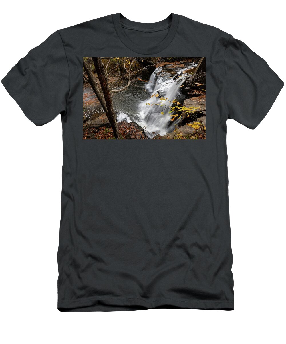 Brush Creek Falls T-Shirt featuring the photograph Brush Creek Falls by Chris Berrier