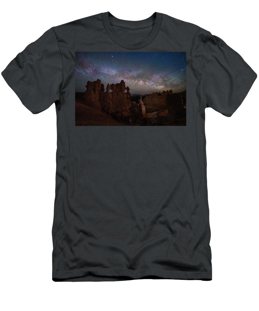 T-Shirt featuring the photograph Bryce Milky Way by Judi Kubes
