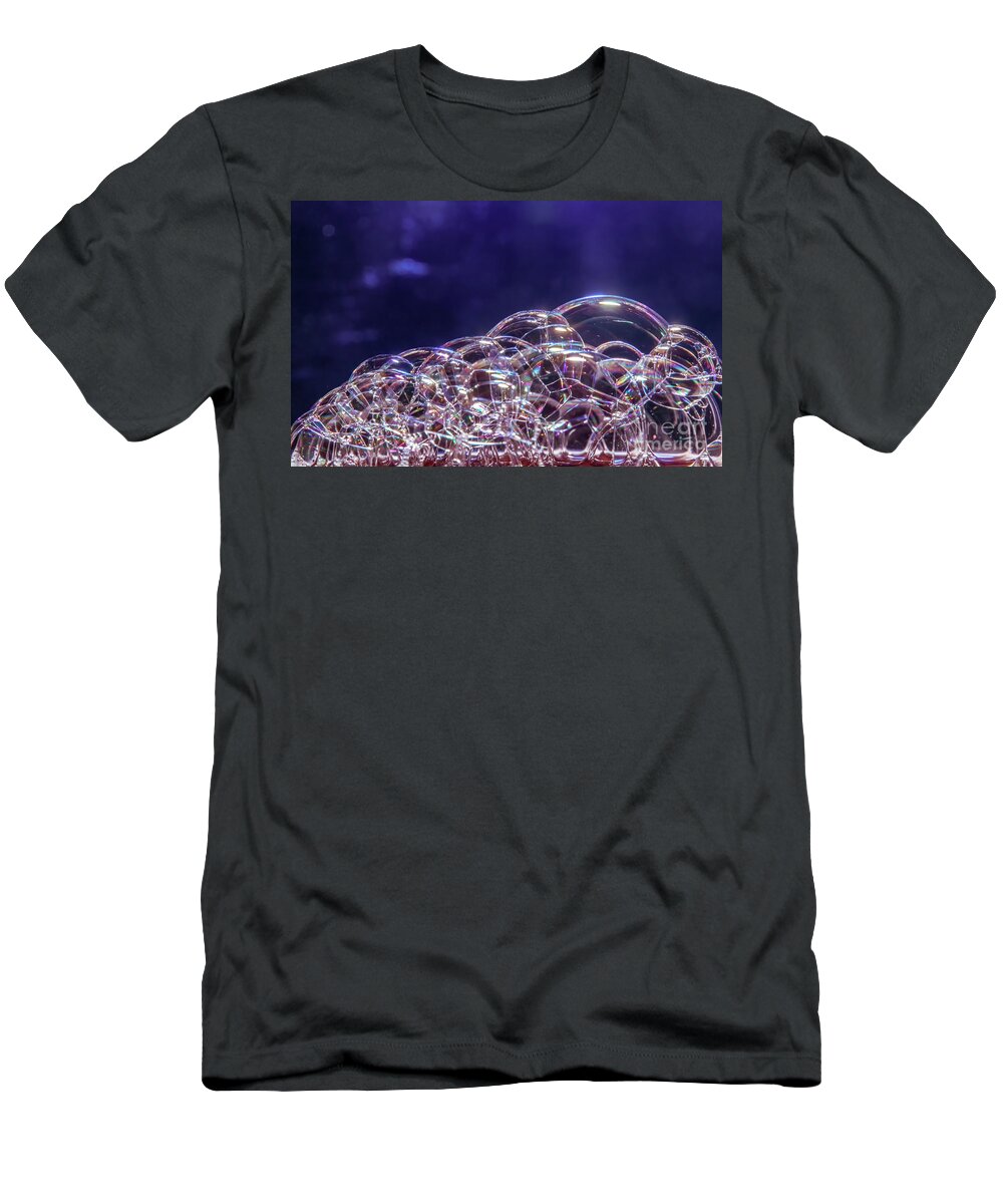 Macro T-Shirt featuring the photograph Bubbles by Tom Watkins PVminer pixs