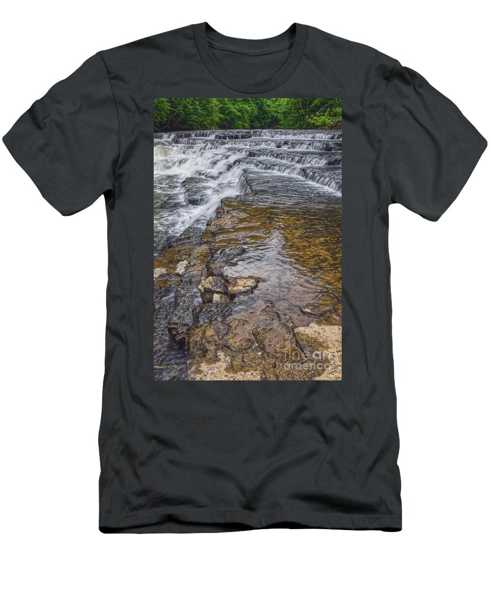 Burgess Falls State Park T-Shirt featuring the photograph Burgess Falls 1 by Phil Perkins