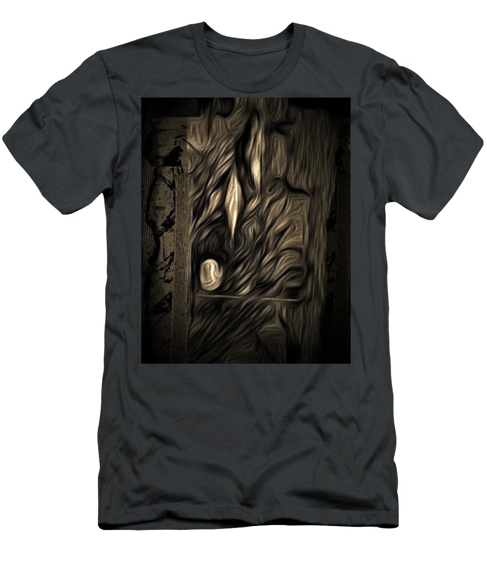 Burnt Memories T-Shirt featuring the digital art Burnt Memories 5 by Aldane Wynter