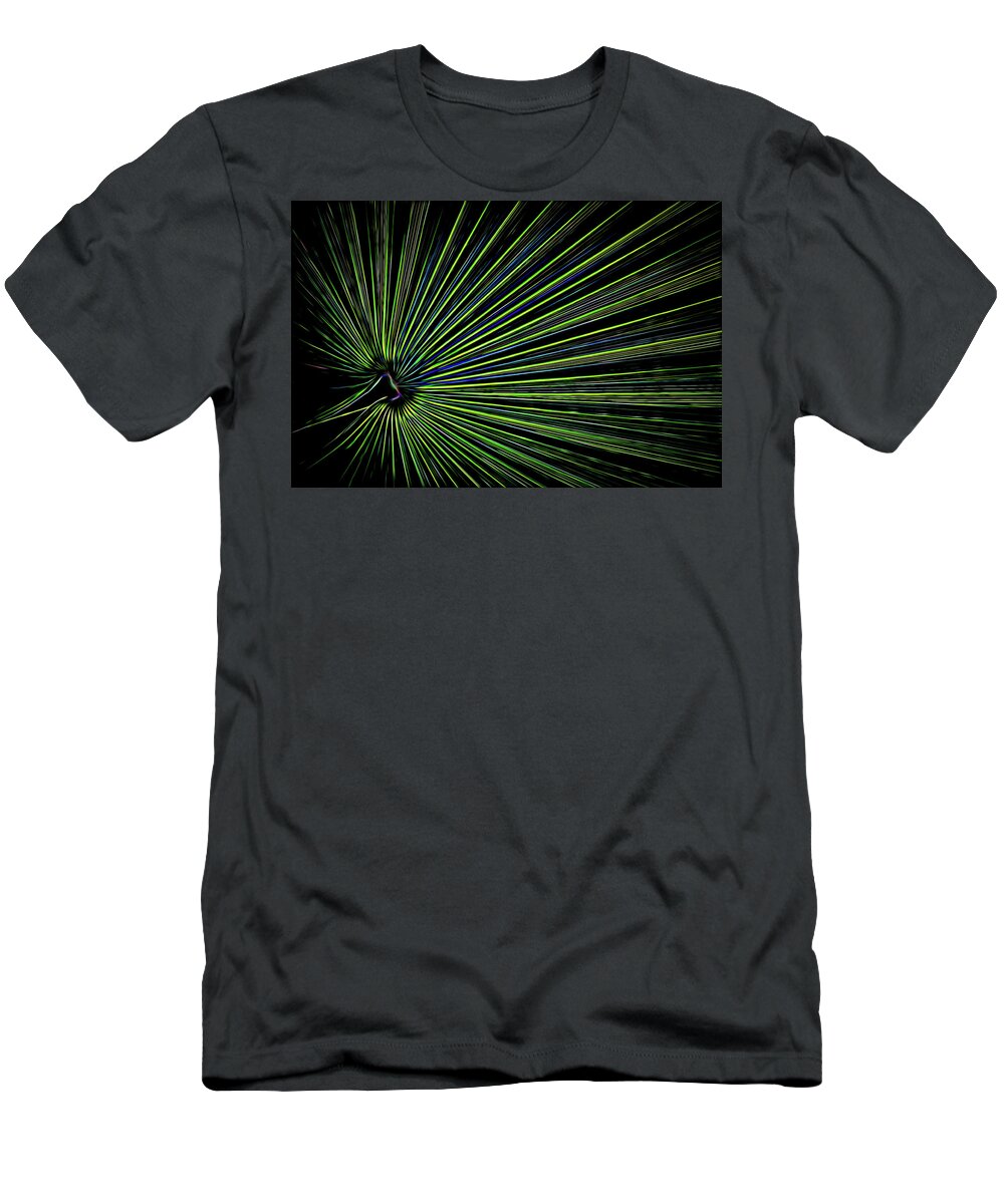 Abstract T-Shirt featuring the photograph Burst Of Energy by Elvira Peretsman