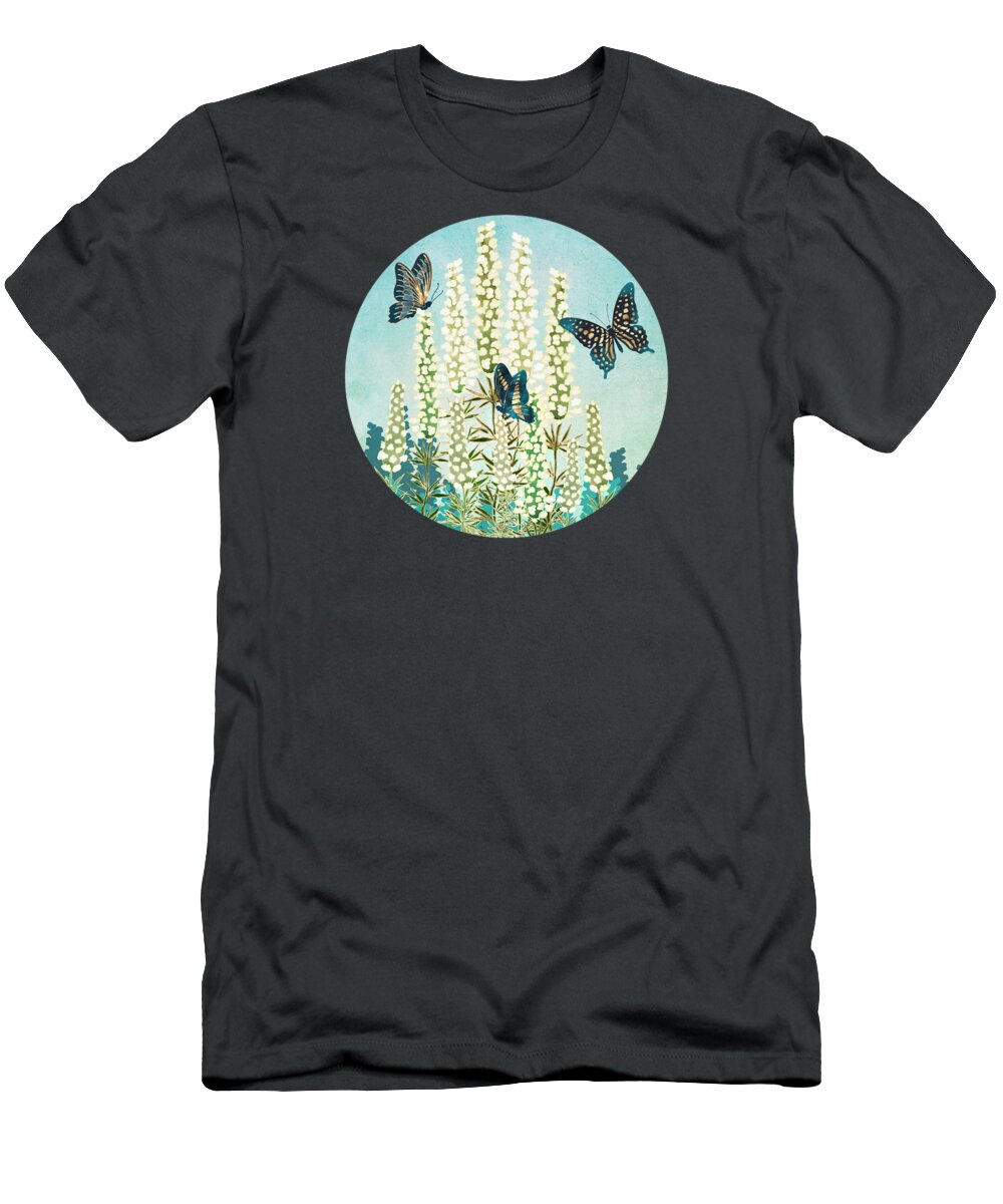 Butterfly T-Shirt featuring the digital art Butterfly Garden by Spacefrog Designs