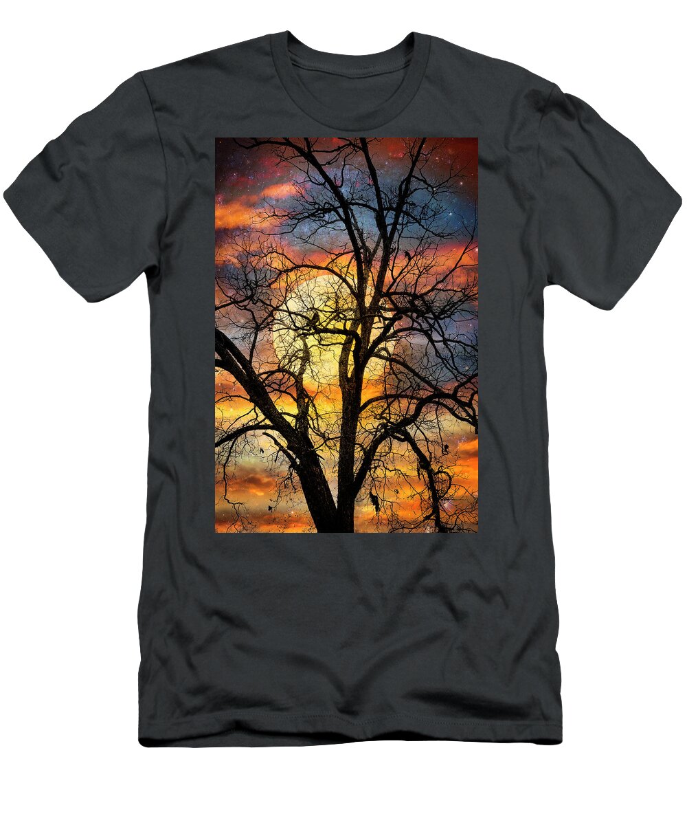 Carolina T-Shirt featuring the photograph By the Glow of the Moon by Debra and Dave Vanderlaan