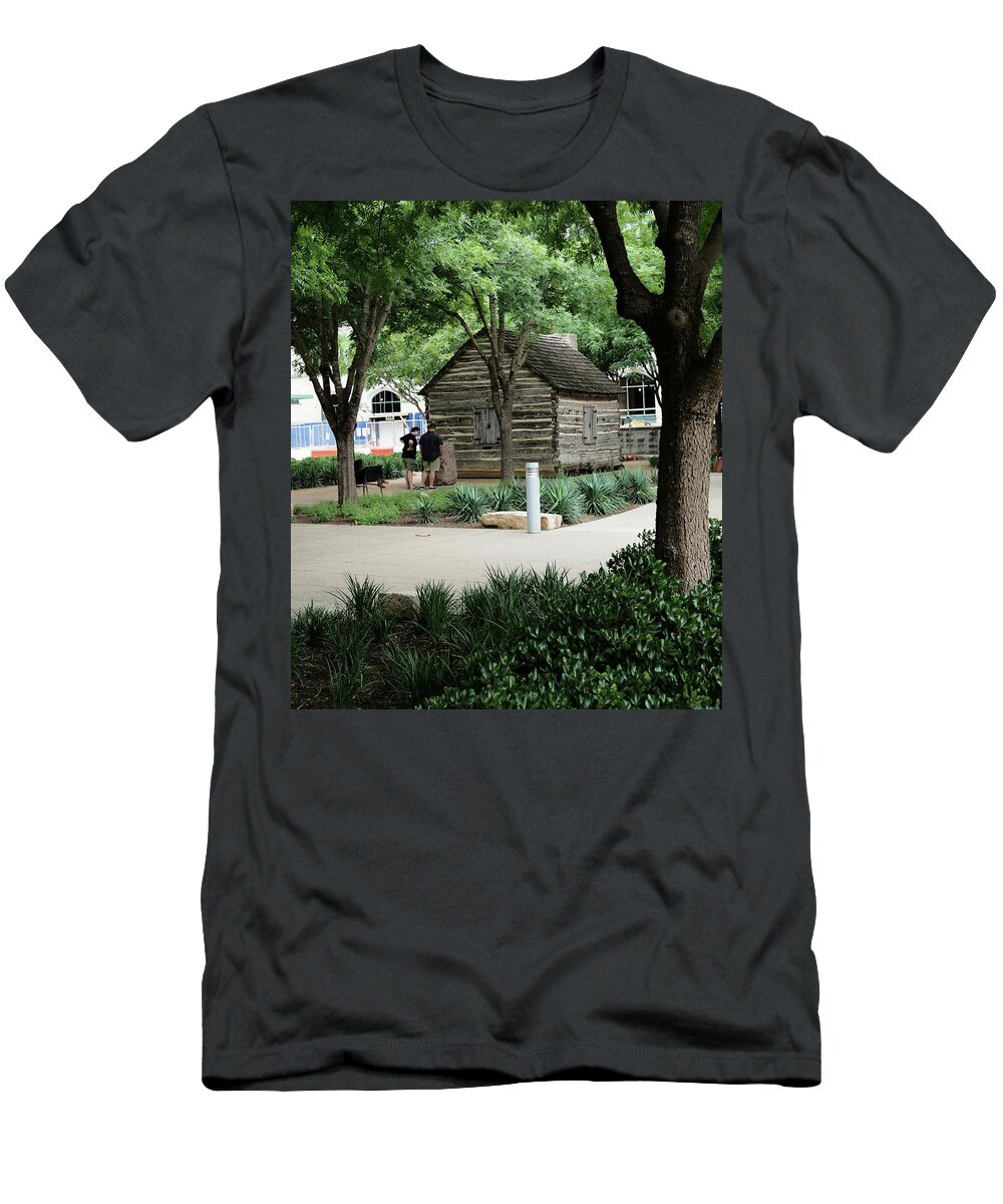 Green T-Shirt featuring the photograph Cabin in the Park by C Winslow Shafer