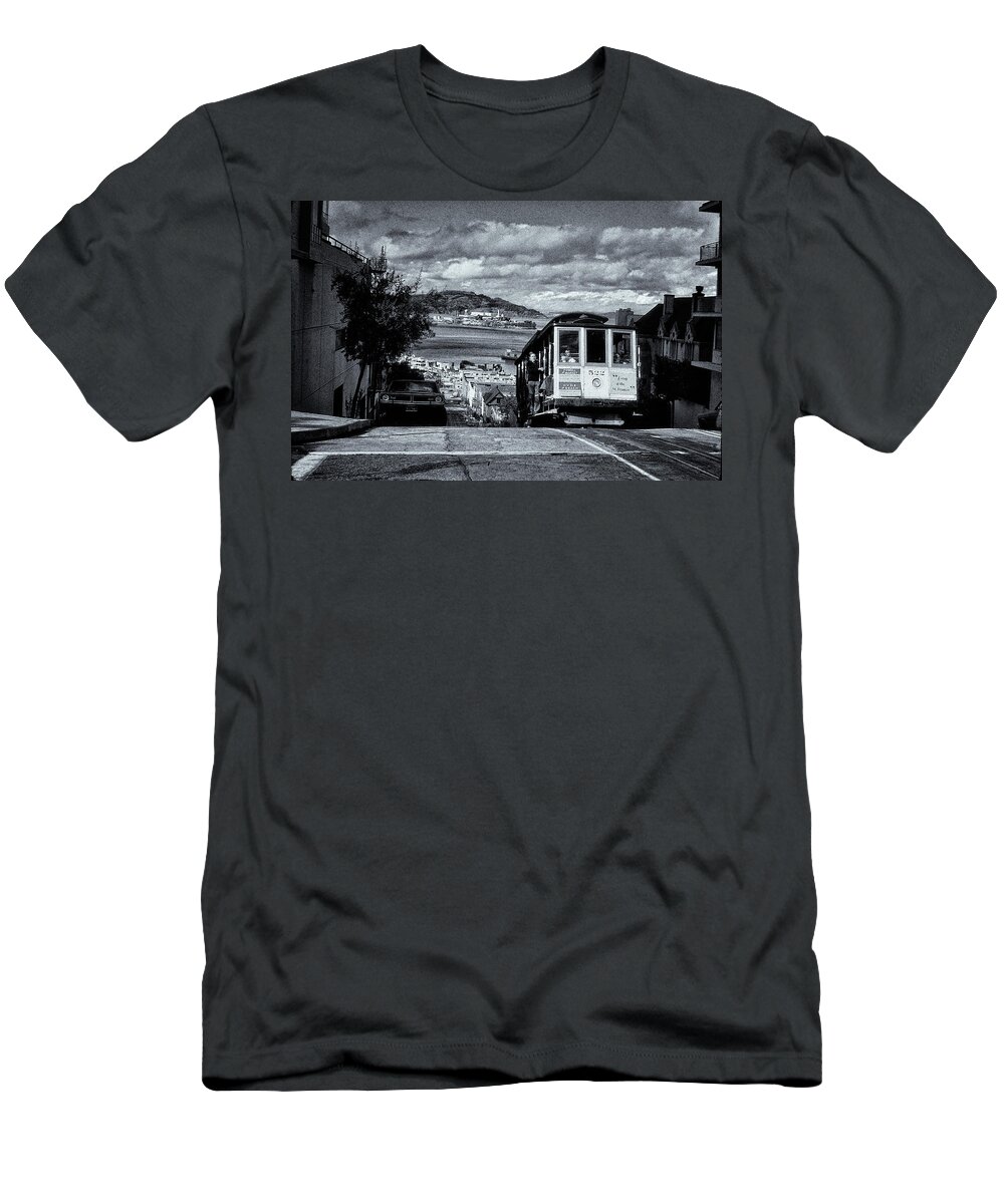 The Buena Vista T-Shirt featuring the photograph Cable Car by Tom Singleton