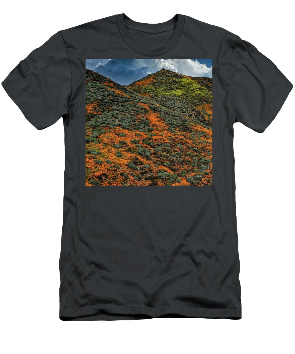 Super T-Shirt featuring the photograph California Super Bloom 2019 by Russ Harris