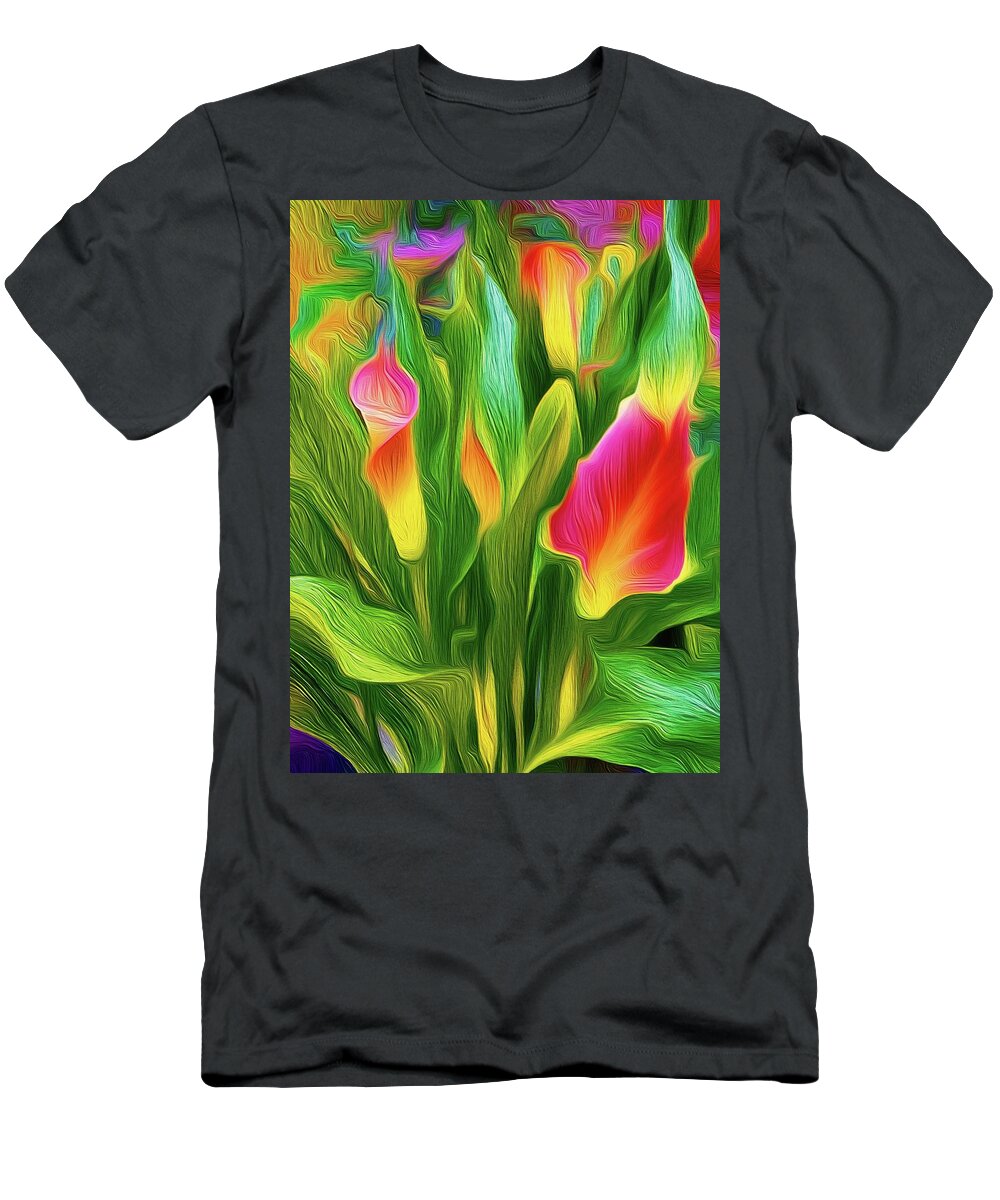 Cally Lily T-Shirt featuring the photograph Calla Lily Tropical by Christina Ford