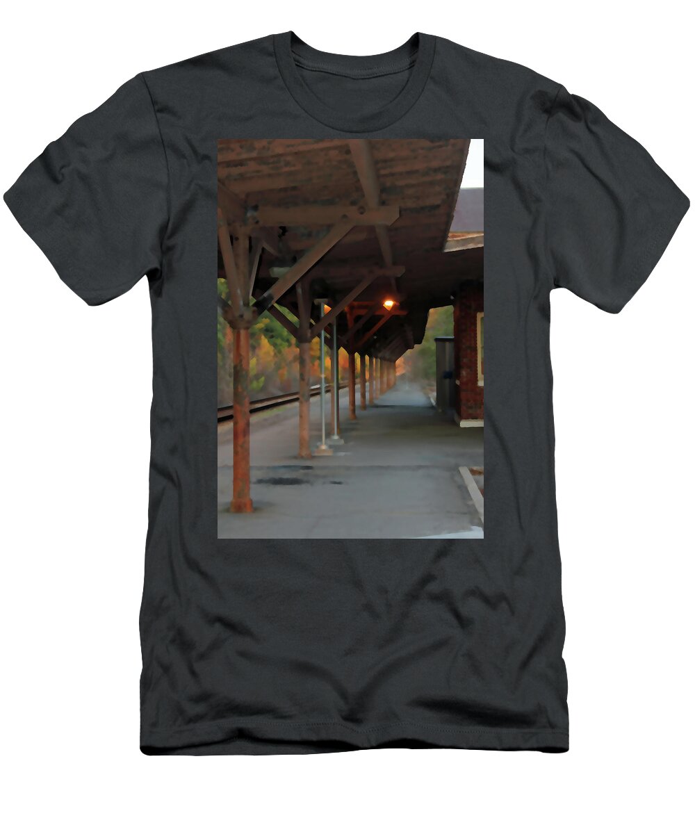 Camden T-Shirt featuring the photograph Camden Train Station 4592 by Carolyn Stagger Cokley
