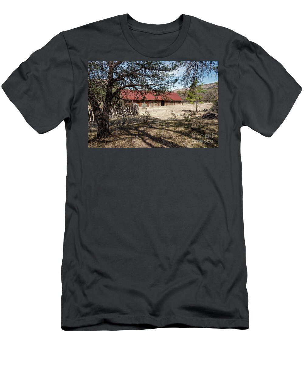 Abandoned T-Shirt featuring the photograph Camp Rucker Barn 2 by Al Andersen