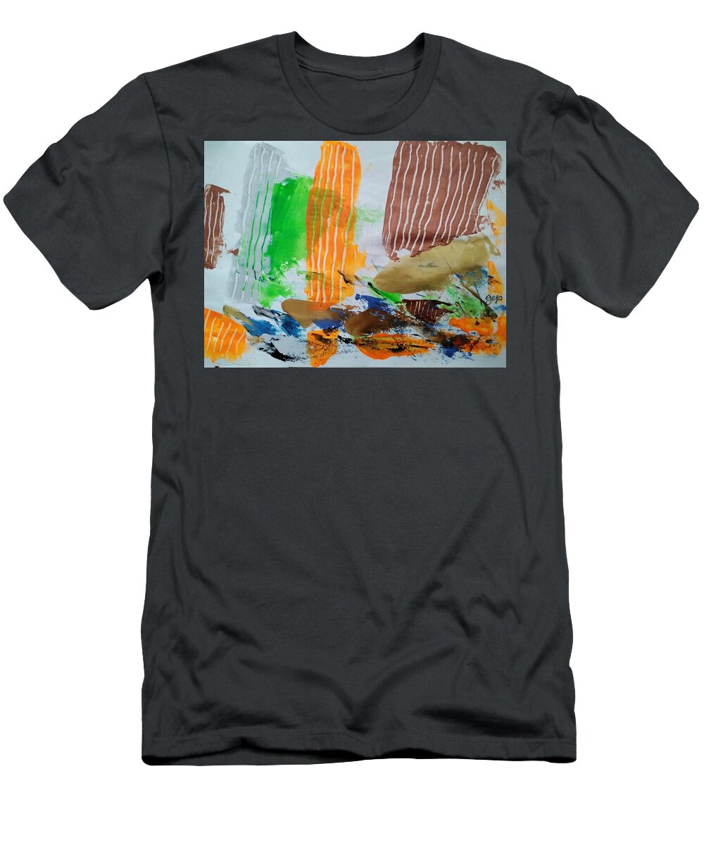  T-Shirt featuring the painting Caos74 open artwork by Giuseppe Monti