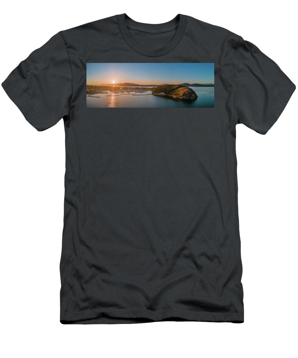 Cap Sante T-Shirt featuring the photograph Cap Sante Panorama #1 by Michael Rauwolf