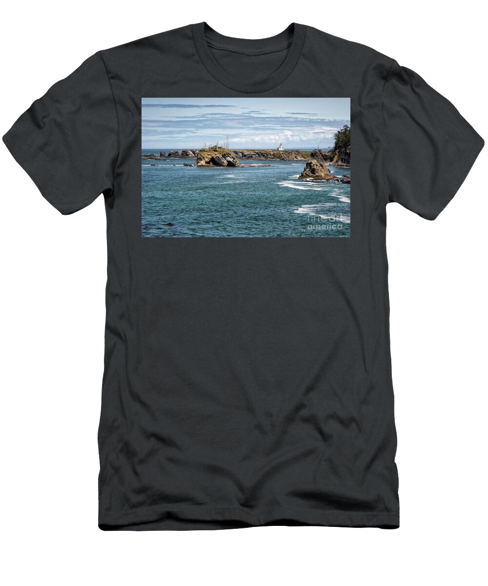 Building T-Shirt featuring the photograph Cape Arago Lighthouse 1 by Al Andersen