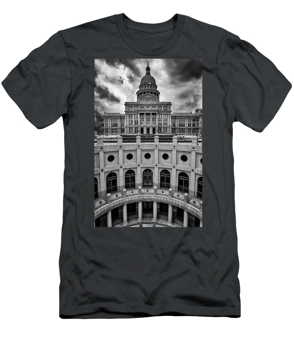 Architecture T-Shirt featuring the photograph Capitol Building Austin by Mike-Hope by Mike-Hope