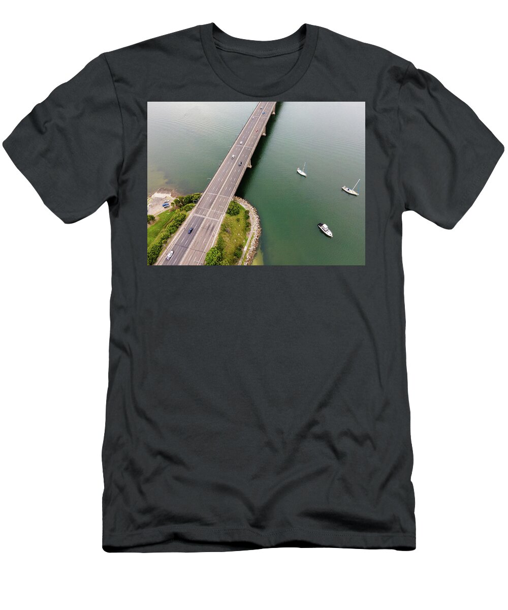 Bridge T-Shirt featuring the photograph Captain Cook Bridge No 1 by Andre Petrov