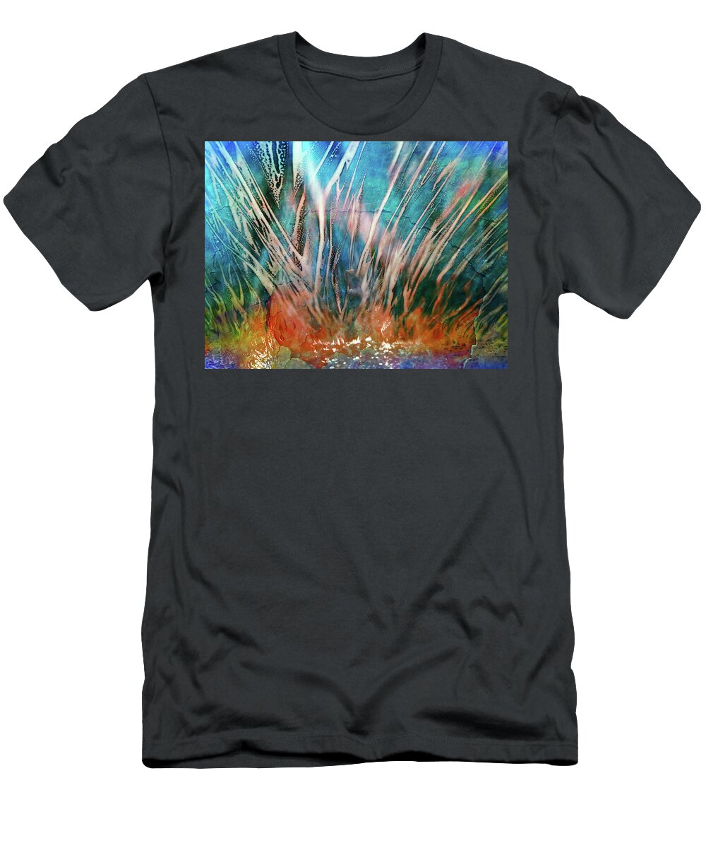 Photo Designs By Suzanne Stout T-Shirt featuring the photograph Car Wash Abstract by Suzanne Stout