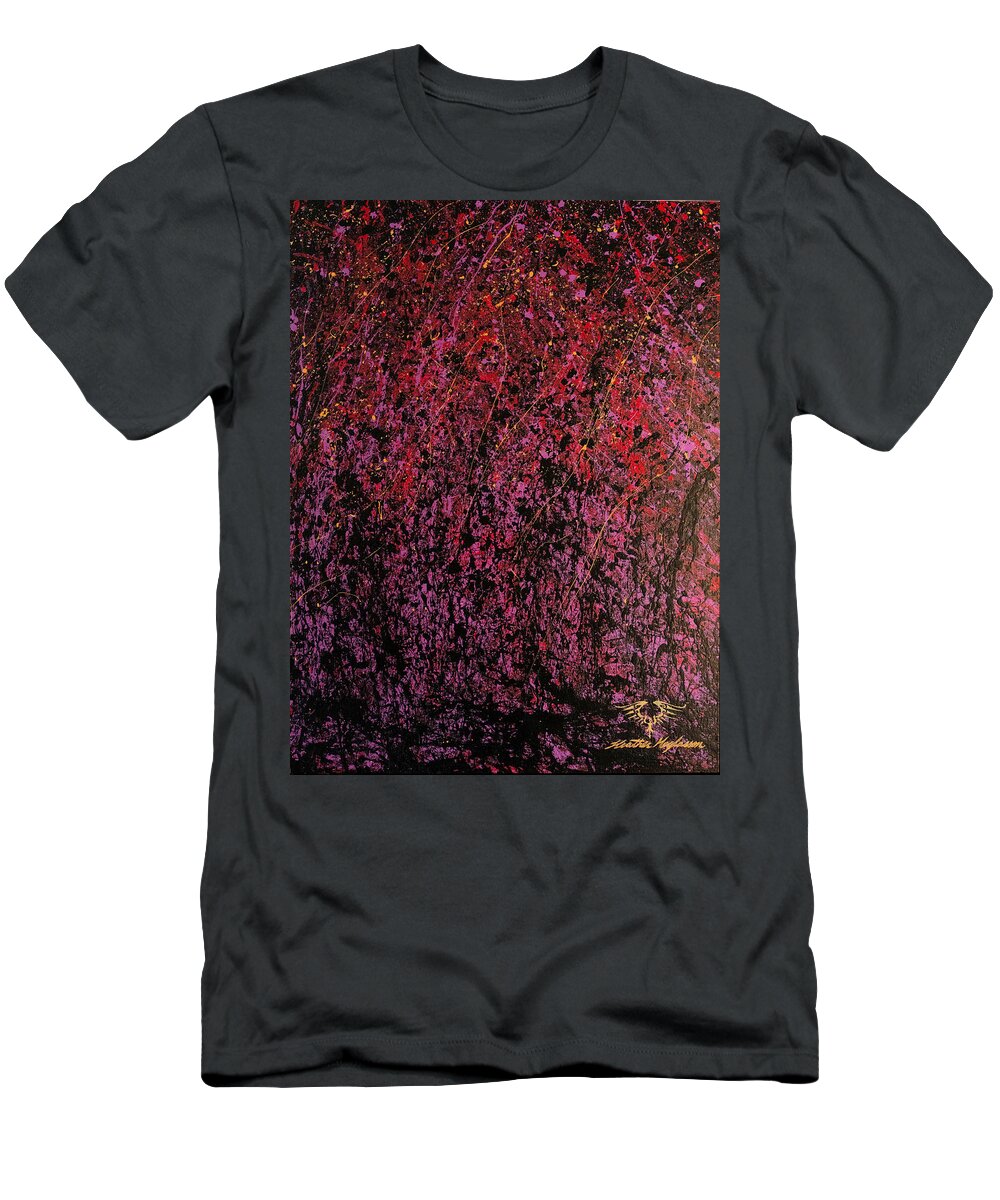 Abstract T-Shirt featuring the painting Catalyst by Heather Meglasson Impact Artist