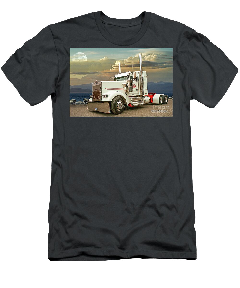 Big Rigs T-Shirt featuring the photograph Catr1618-21 by Randy Harris