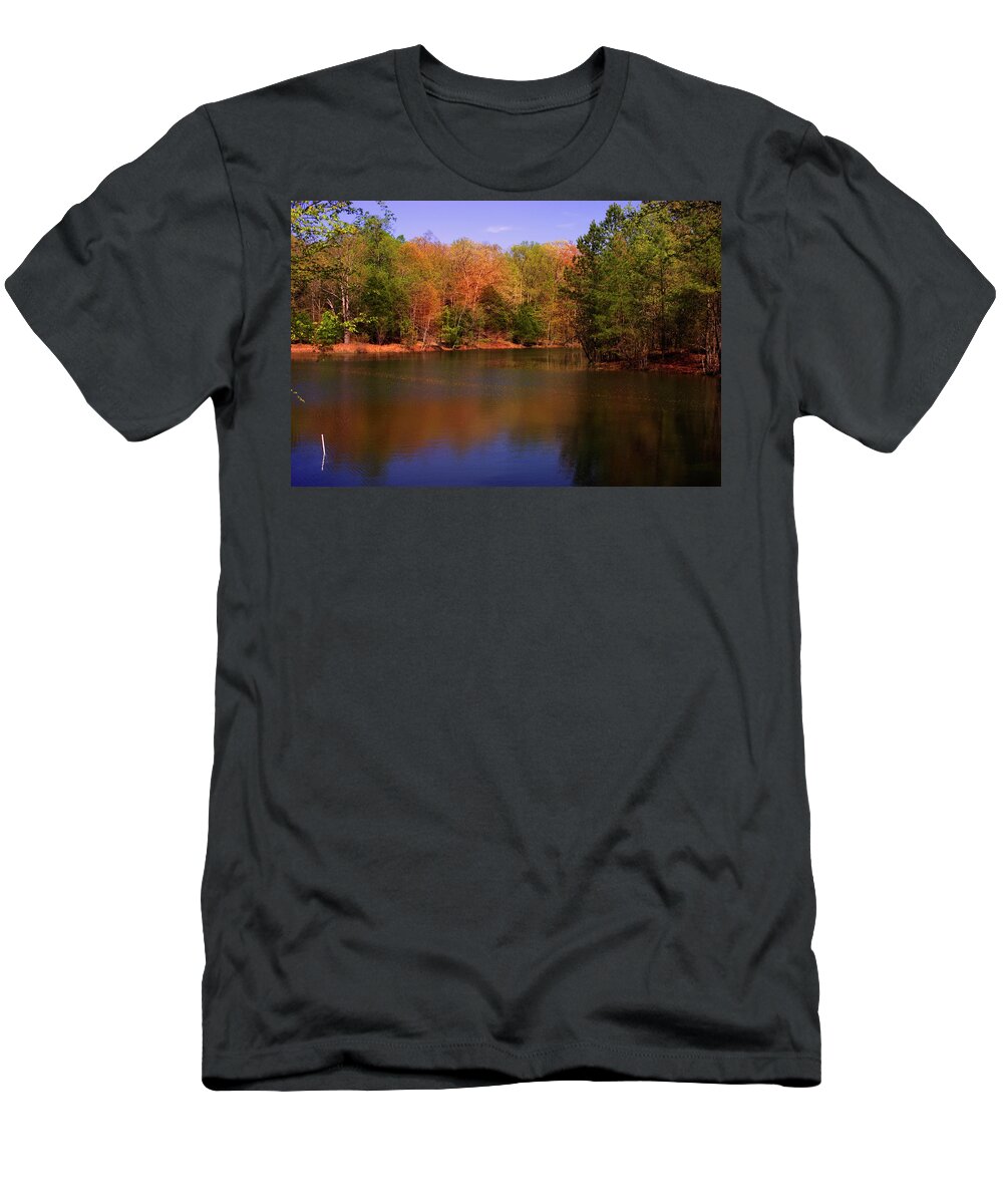 Pond T-Shirt featuring the photograph Cedar Pond in Land Between the Lakes by James C Richardson