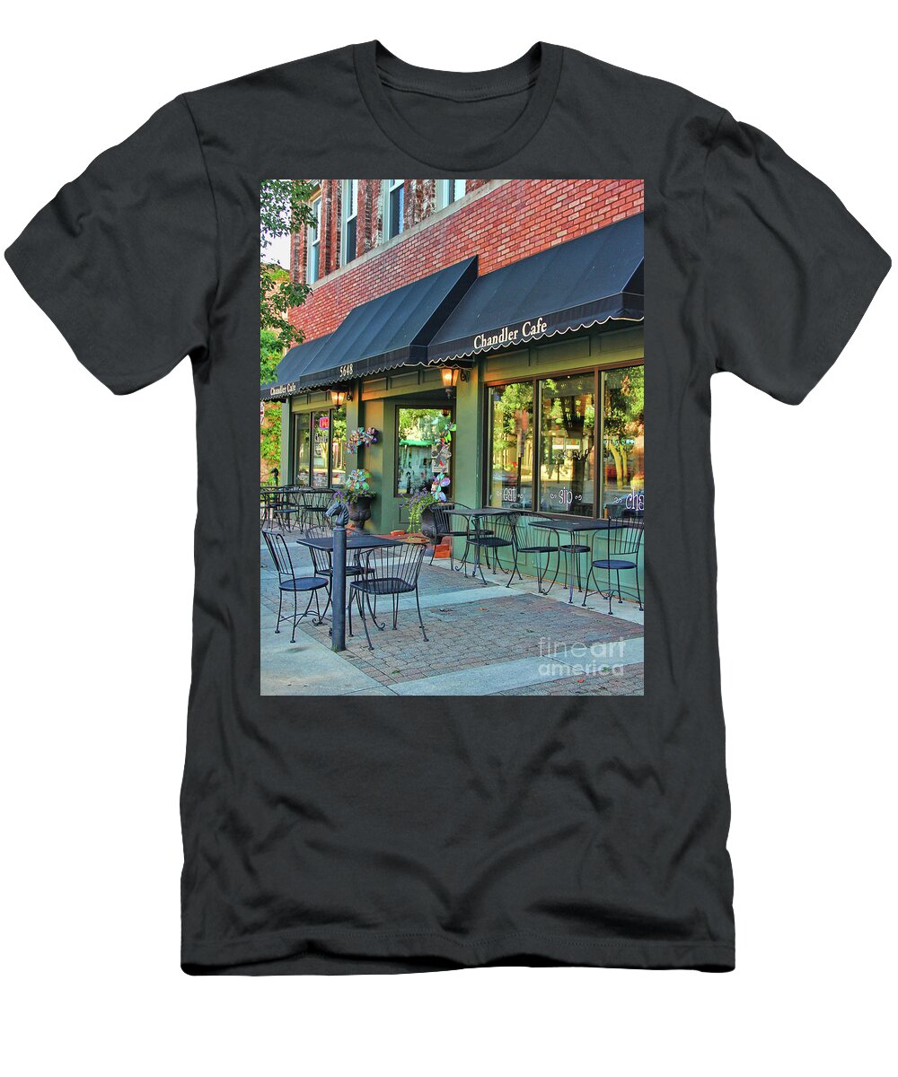 Chandler Cafe T-Shirt featuring the photograph Chandler Cafe-Sylvania by Jack Schultz