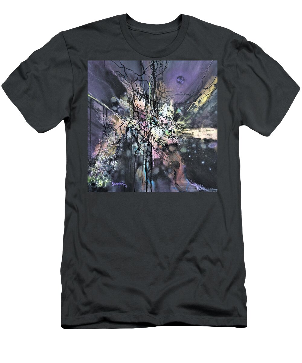 Abstract T-Shirt featuring the painting Chaos by Tom Shropshire