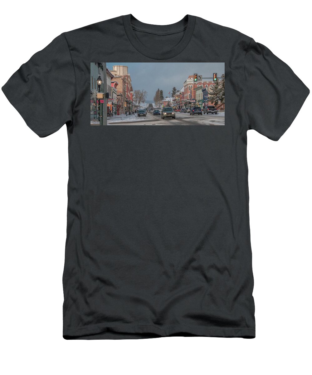 Colorado T-Shirt featuring the photograph Charming Leadville, Colorado by Marcy Wielfaert