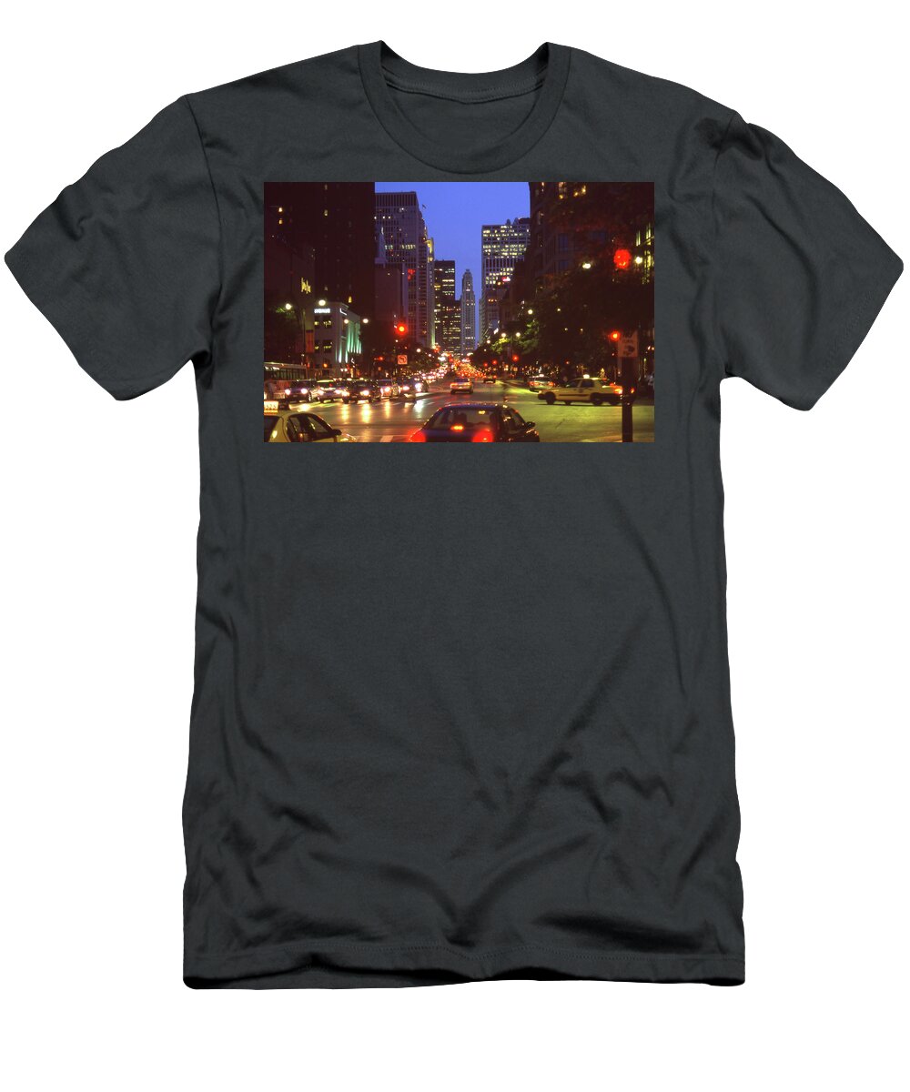 Chicago T-Shirt featuring the photograph Chicago Life 9 by Mike McGlothlen