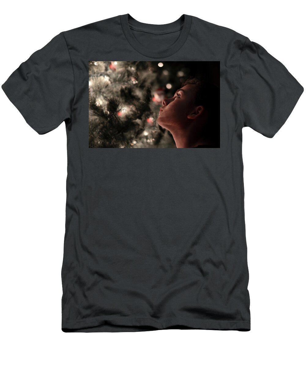 Christmas T-Shirt featuring the photograph Christmas - Seeing Angels by Laura Fasulo
