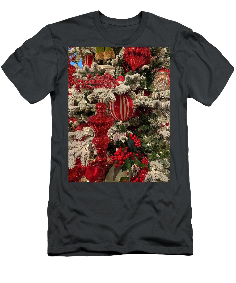 Greeting Card T-Shirt featuring the photograph Christmas Tree by Jerry Abbott