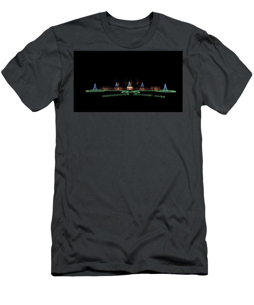 Christmas Tree T-Shirt featuring the photograph Christmas Tree Lights by Louis Dallara