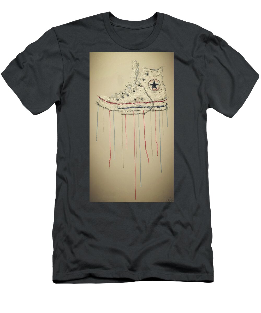 Converse T-Shirt featuring the painting Chuck Taylor by Payton Thomas