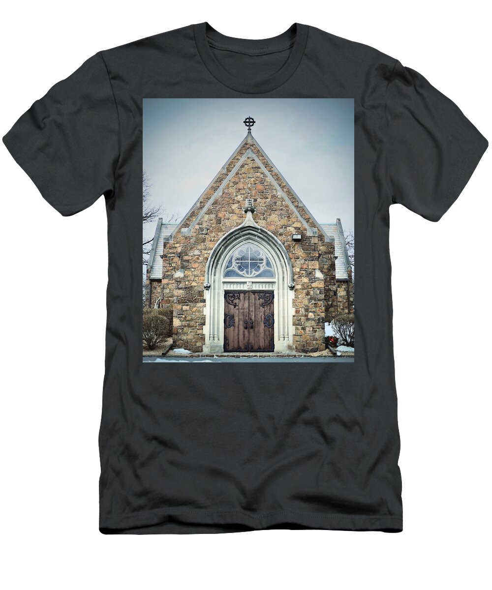 Church T-Shirt featuring the photograph Church 1 by Carol Jorgensen