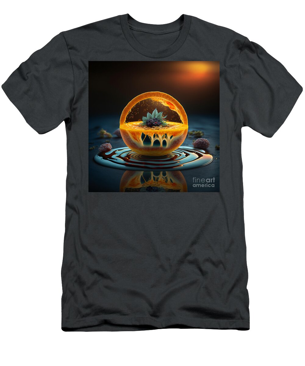 Collector Of Light T-Shirt featuring the digital art Sol Citrico by Jay Schankman
