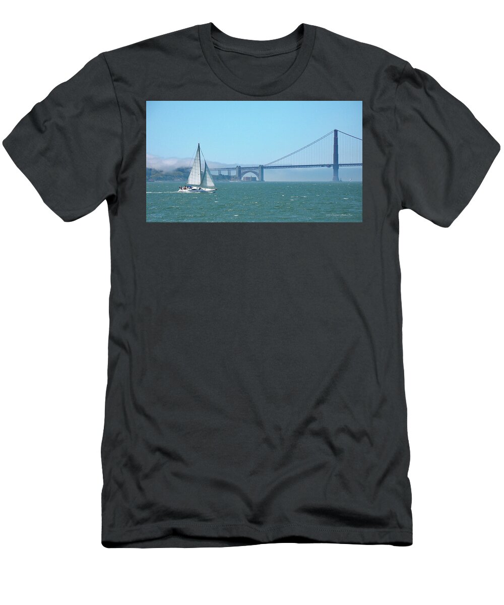 Sailing T-Shirt featuring the photograph Classic San Francisco Bay by Connie Fox