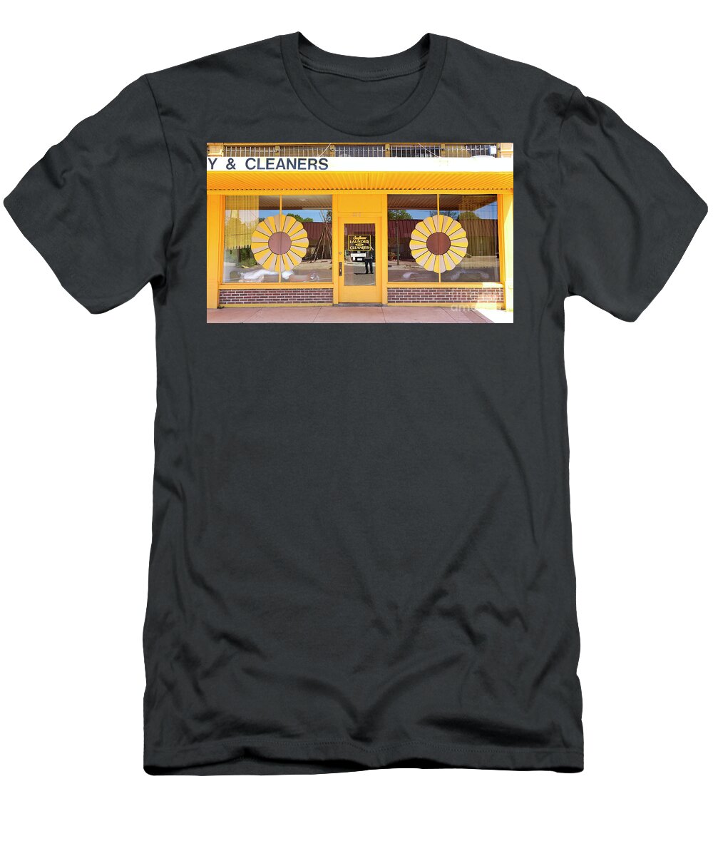 Blues Trail T-Shirt featuring the photograph Cleaners Clarksdale MS 61 Blues Trail by Chuck Kuhn