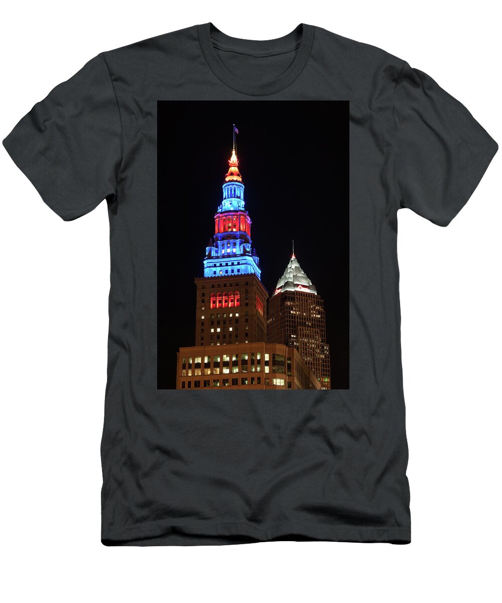 Cleveland T-Shirt featuring the photograph Cleveland Towers by Dale Kincaid