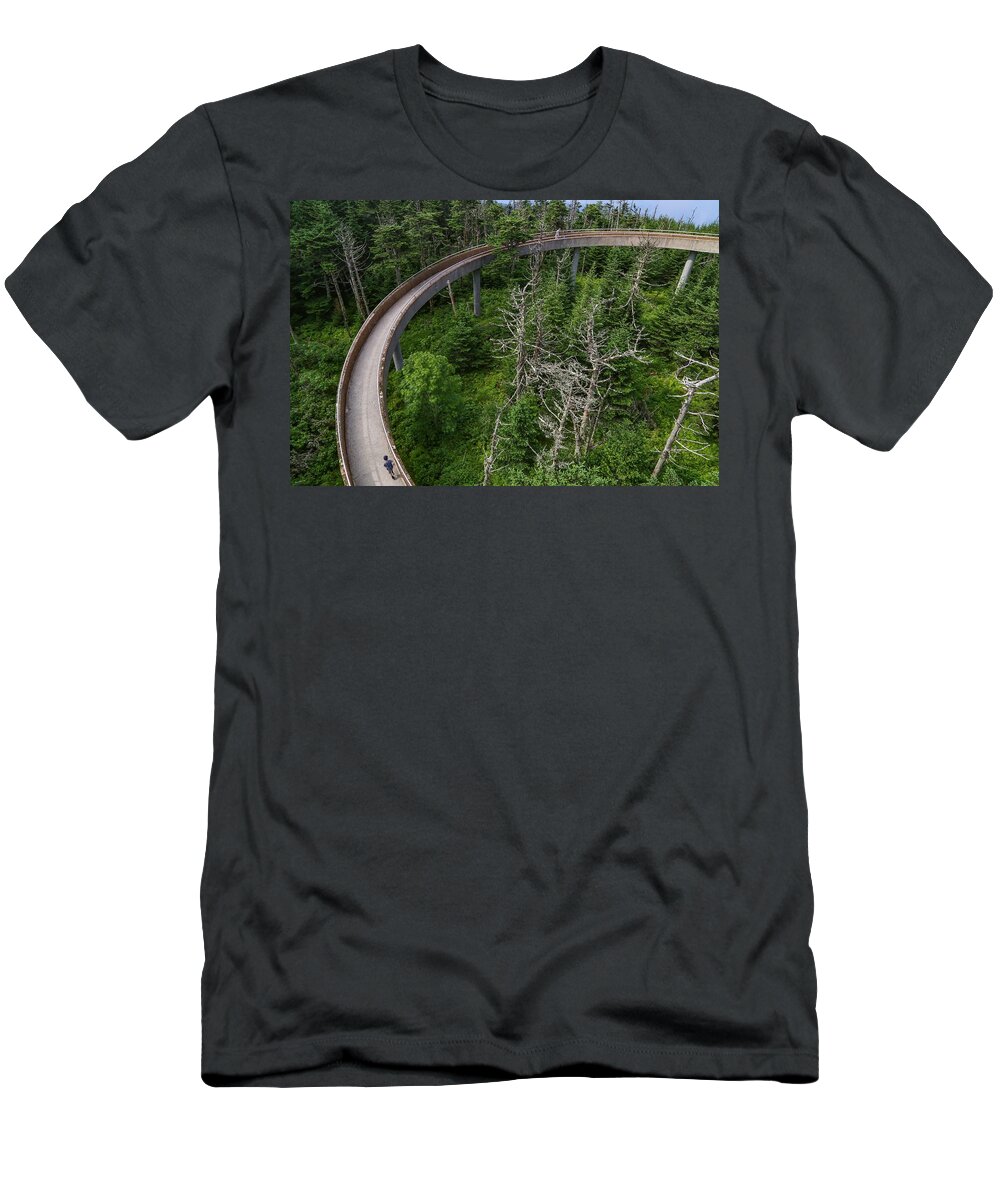 Clingmans Dome T-Shirt featuring the photograph Clingmans Dome Ramp by Kevin Craft