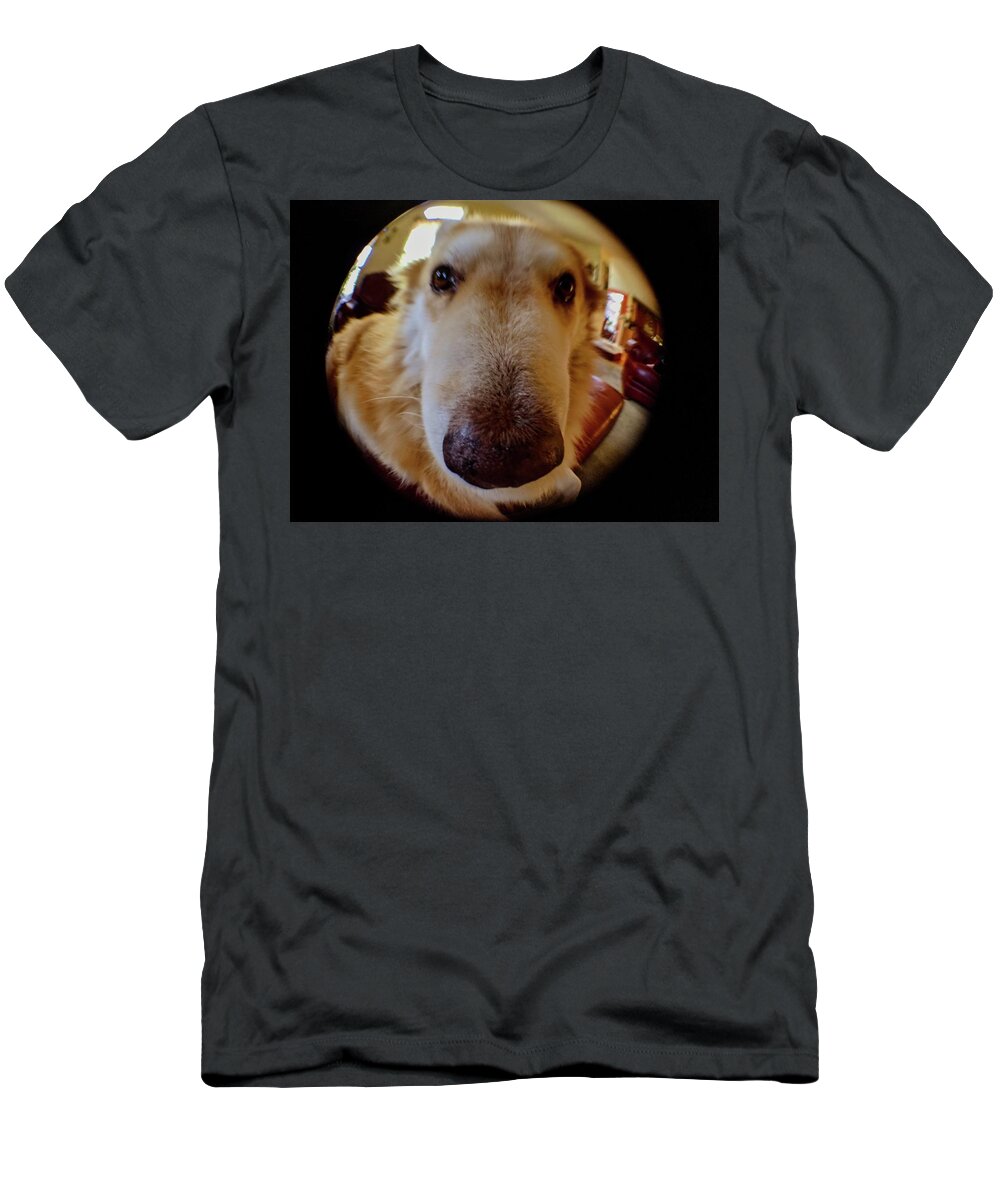  T-Shirt featuring the photograph Close In Doggy by Brad Nellis