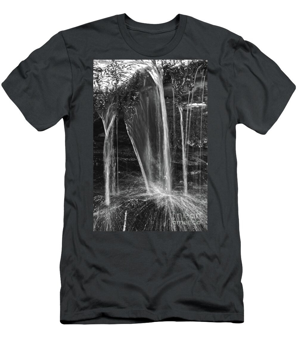 Falls Branch Falls T-Shirt featuring the photograph Close Up Waterfall by Phil Perkins