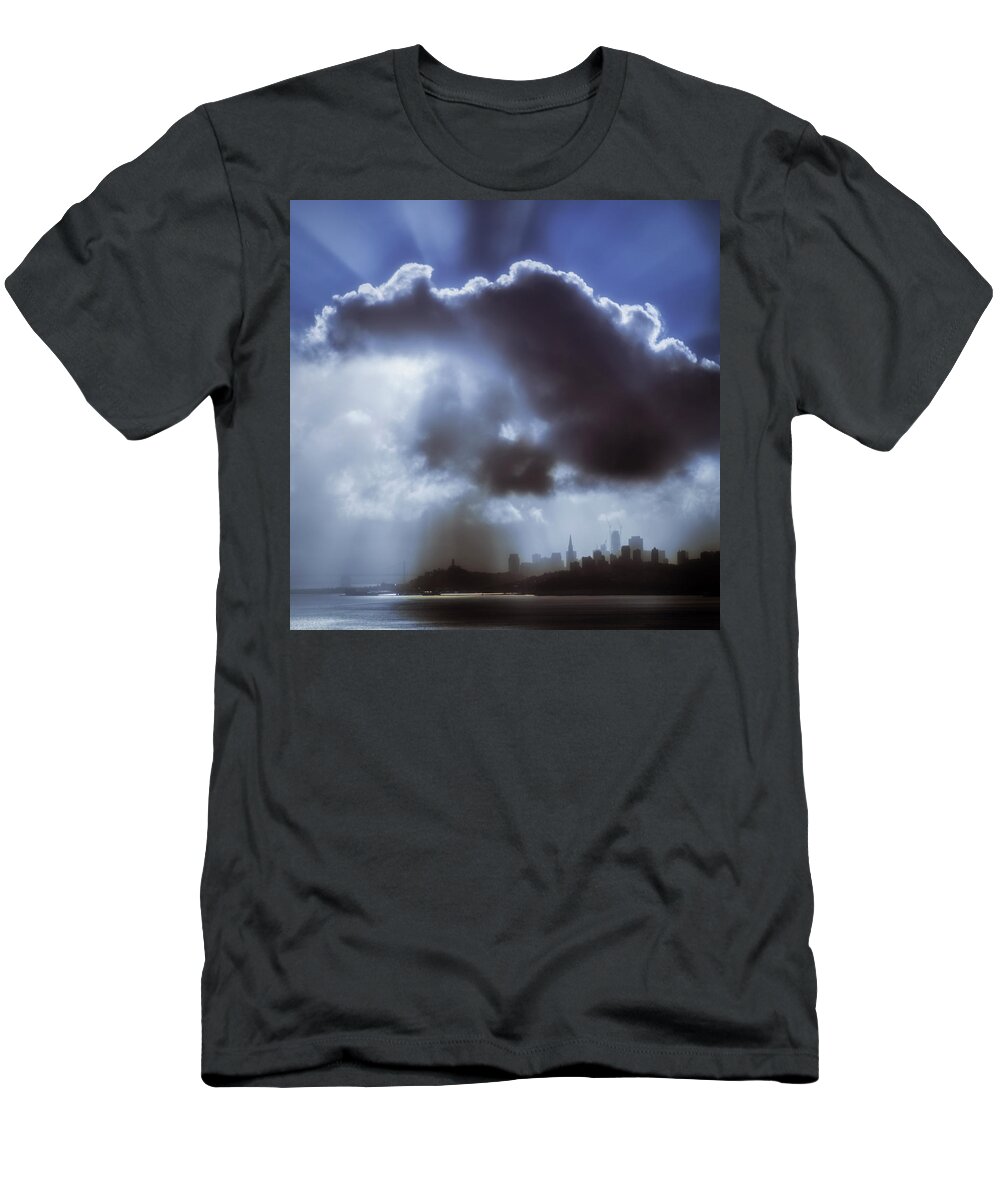 Cloud T-Shirt featuring the photograph Cloud over San Francisco by Donald Kinney