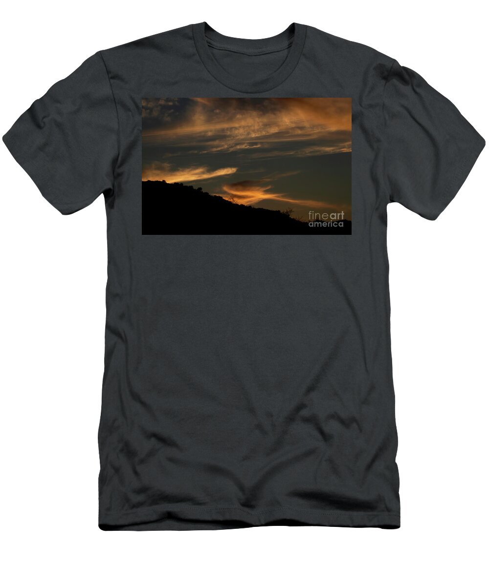 Sunset T-Shirt featuring the photograph Clouds at sunset by Ruth Jolly
