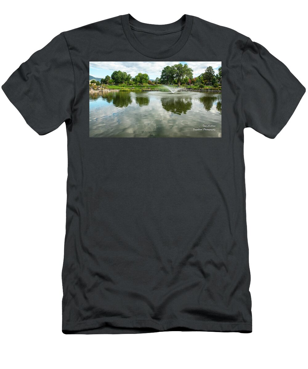 Clouds On Ashley Pond T-Shirt featuring the photograph Clouds on Ashley Pond by Tom Cochran