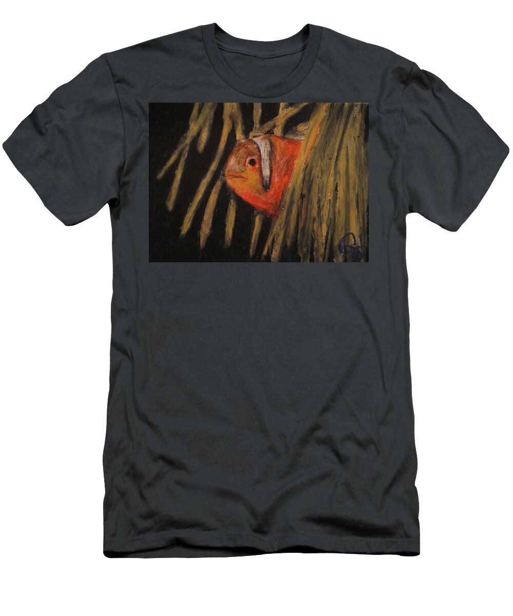 Clown Fish T-Shirt featuring the painting Clown Fishy by Jen Shearer