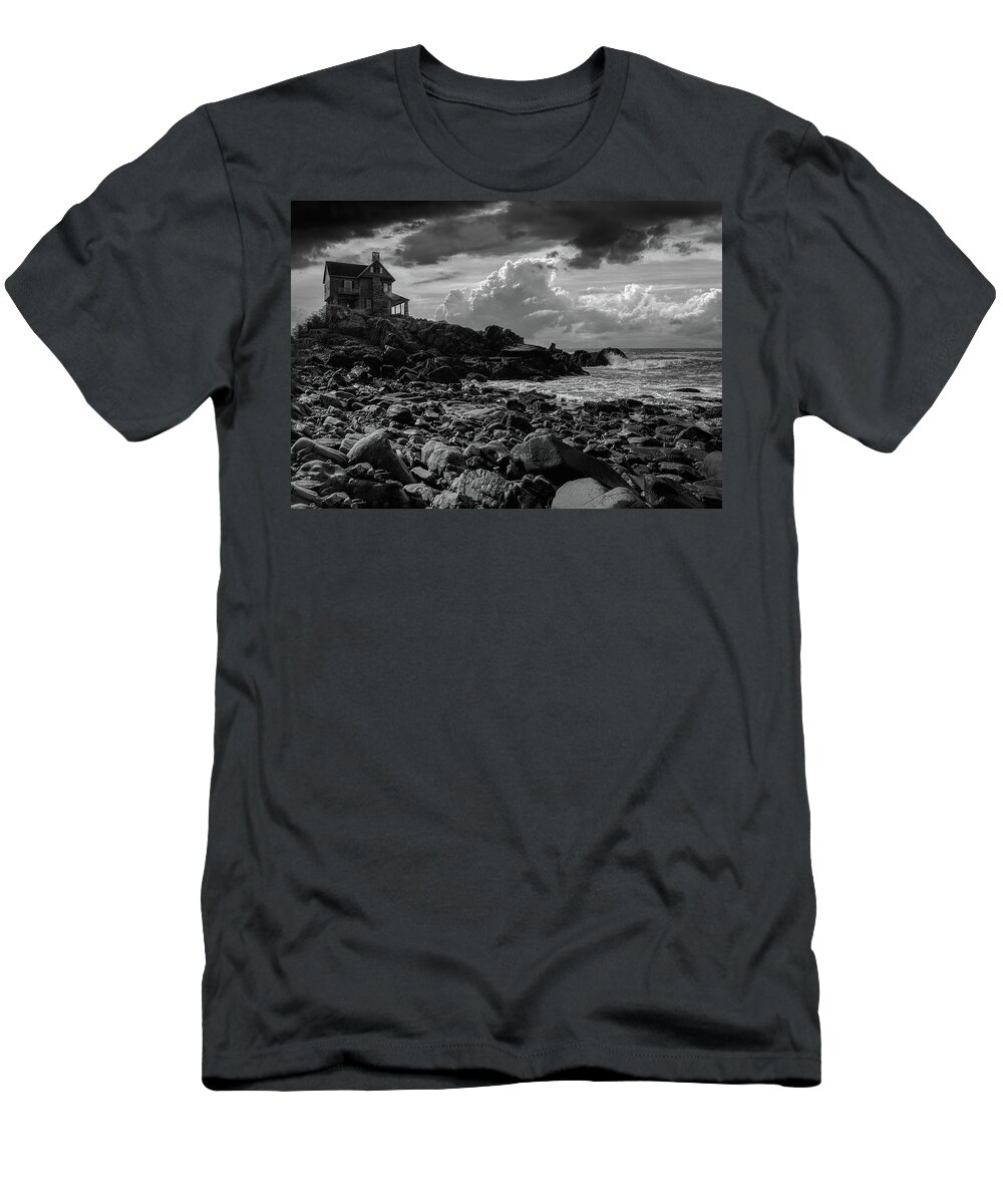 New England T-Shirt featuring the photograph Coastal Home Kennebunkport Maine by Bob Orsillo