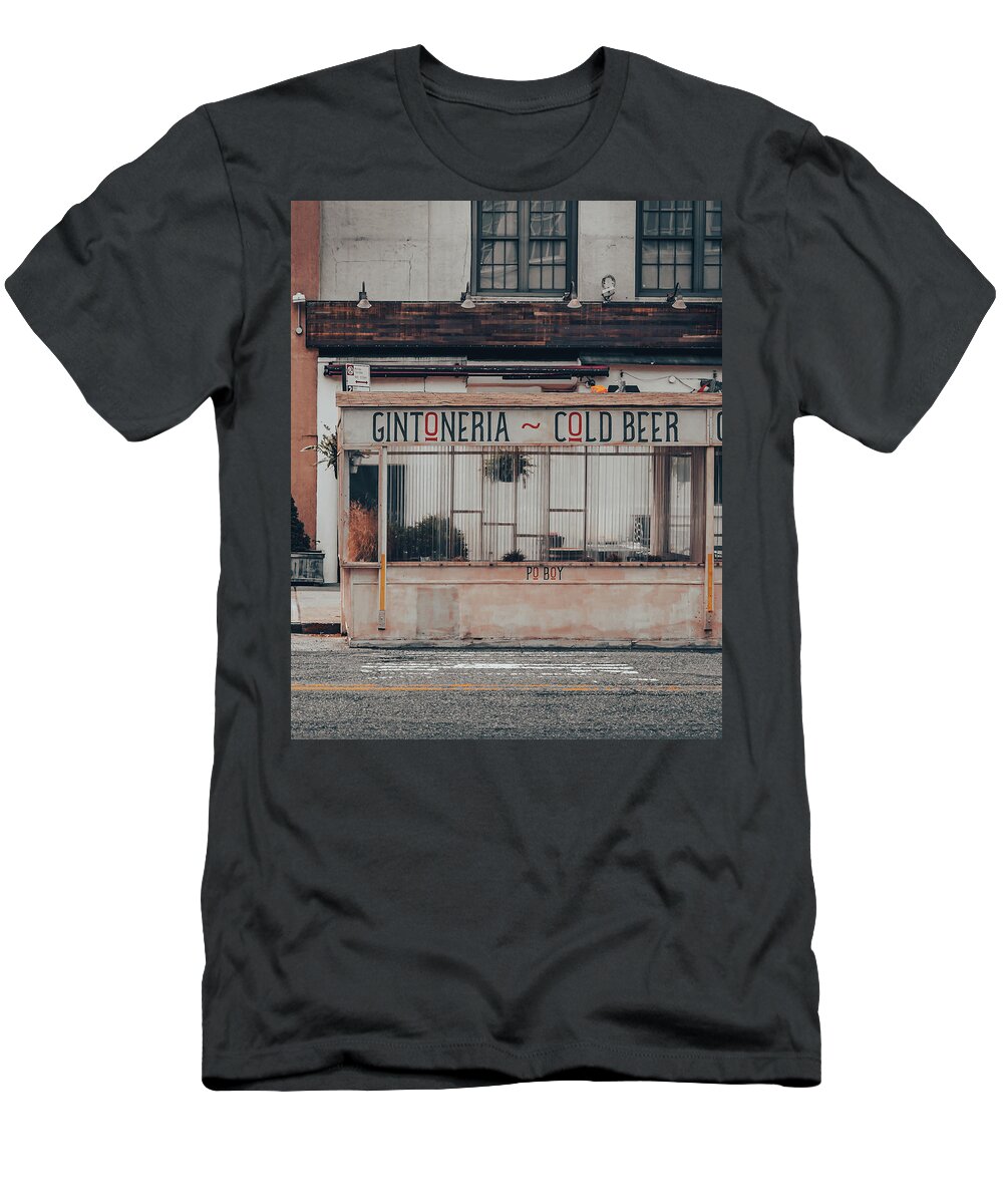 Street Scene T-Shirt featuring the photograph Cold Beer by Steve Stanger