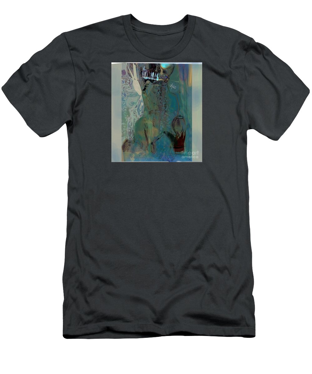 Cold T-Shirt featuring the mixed media Cold Nights Hot Chocolate by Zsanan Studio